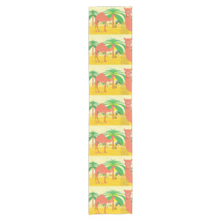 Camels illustration short table runner
