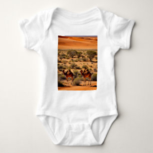 Camels In The Australian Outback,  Baby Bodysuit