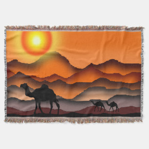 Camels - throw blanket
