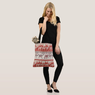 Camels Train, Camels Pattern, Desert Pattern Tote Bag