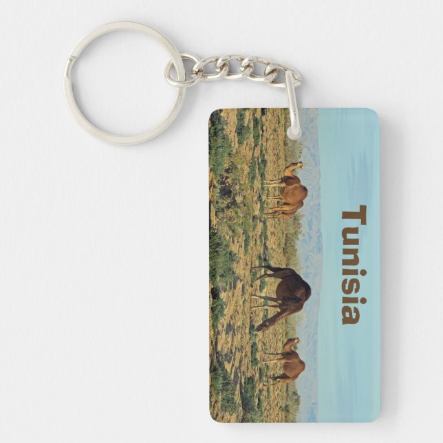 Camels, Tunisia Key Ring (Front)