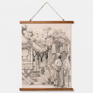 Camels Walking Dressed In Costume Hanging Tapestry