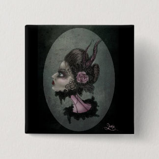 cameo 15 cm square badge