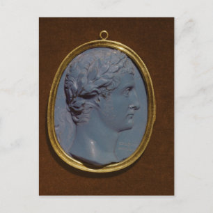 Cameo bearing the profile of Tiberius Postcard