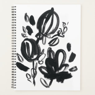 Cameo Bloom - Black and White Planner