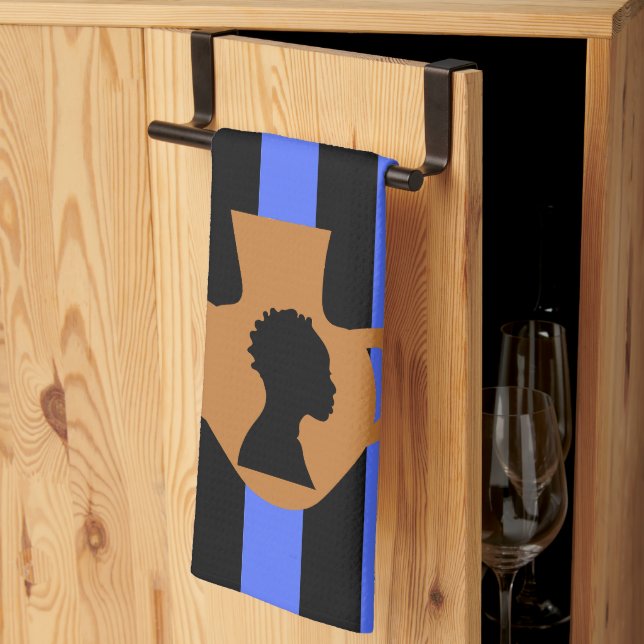 Cameo Blue Kitchen Towel (Thirds Fold)