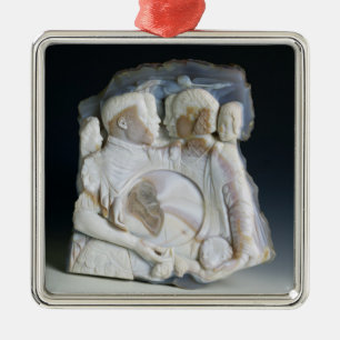 Cameo depicting Cosimo de Medici (1519-74) and his Metal Tree Decoration