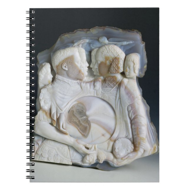 Cameo depicting Cosimo de Medici (1519-74) and his Spiral Notebook (Front)