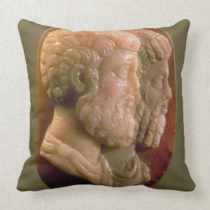Cameo depicting Marcus Aurelius (121-180) and Luci Cushion