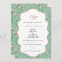 Cameo Green and Gossamer Pink Rehearsal Dinner