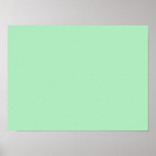 Cameo Green Mint 2015 Colour Trend Template Poster