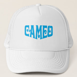 Cameo hat with blue logo