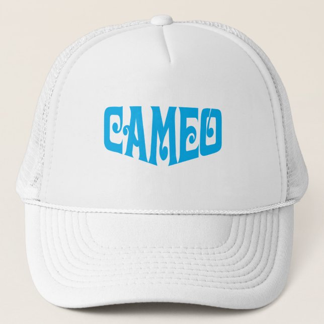 Cameo hat with blue logo (Front)