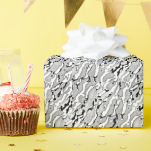 Cameo long light grey design wrapping paper
