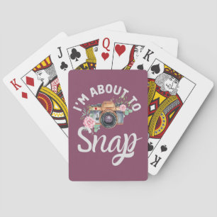 Camera and flowers Classic Playing Cards