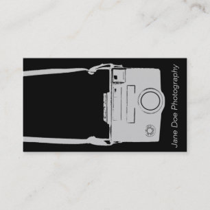 Camera Business Vintage Grey & Black Film Card