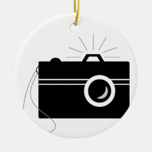 Camera Ceramic Tree Decoration
