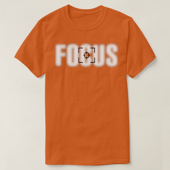 Camera Focus Lense Photography T-Shirt (Design Front)