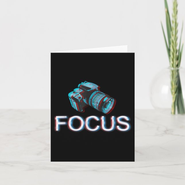 Camera Focus Motivation  Card (Front)