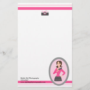 Camera Girl Stationery