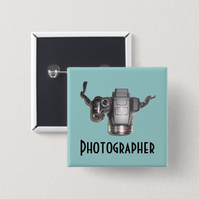 Camera Items 15 Cm Square Badge (Front & Back)