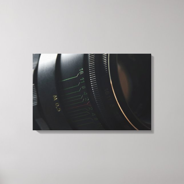 Camera lens canvas print (Front)