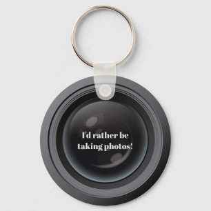 Camera Lens Design Keychain