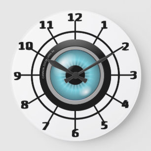 Camera Lens Large Clock