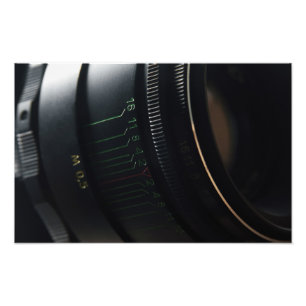Camera lens photo print