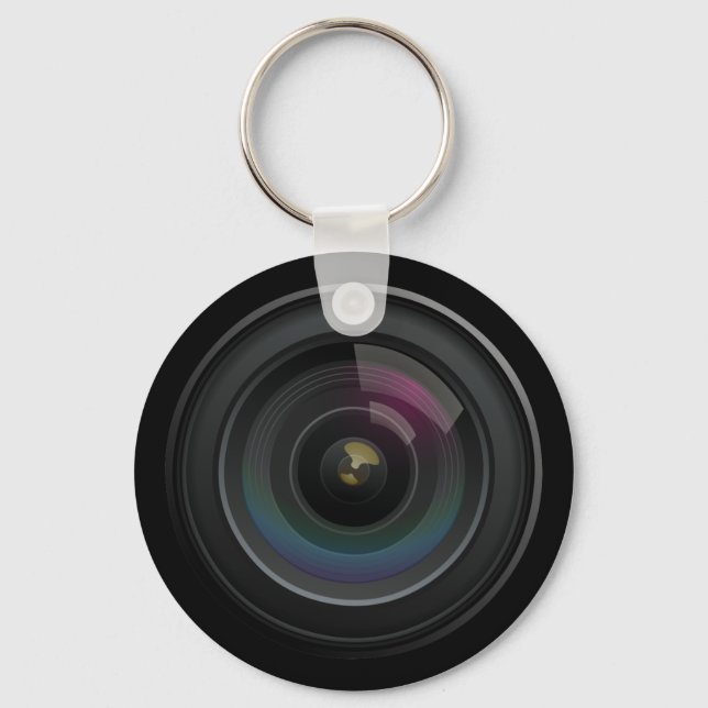 Camera Lens Photographer keychain (Front)