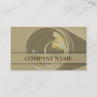 Camera Lens Photography Business Card
