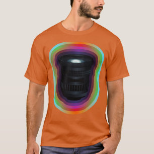 Camera Lens with Gradient Border T-Shirt
