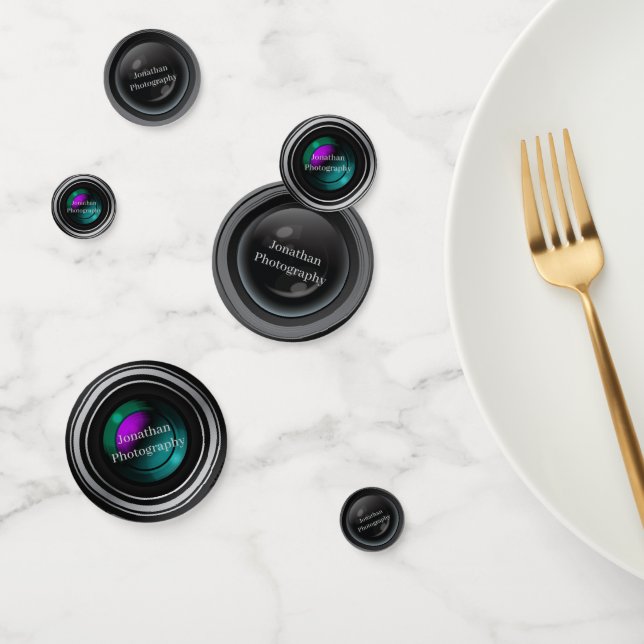 Camera Lenses Photography Design Table Confetti (Group)