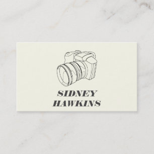Camera (line art)   Photography Business Card