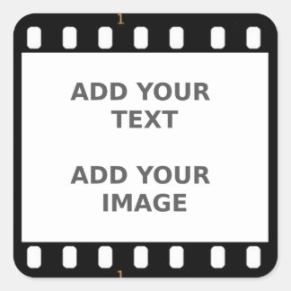 Camera Movie Film Strip Name Tag Photo Frame