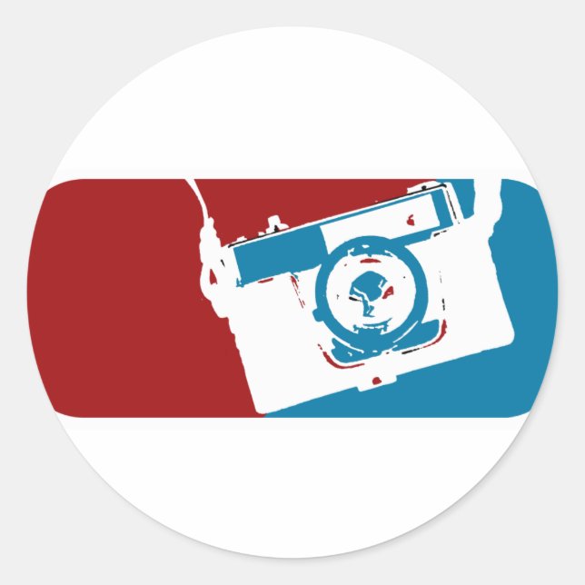 Camera mvp! classic round sticker (Front)