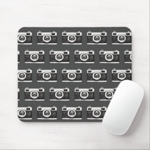 Camera On Grey Mouse Pad