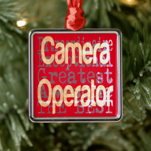 Camera Operator Extraordinaire Metal Tree Decoration