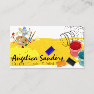 Camera Paints Designer Creative Business Card