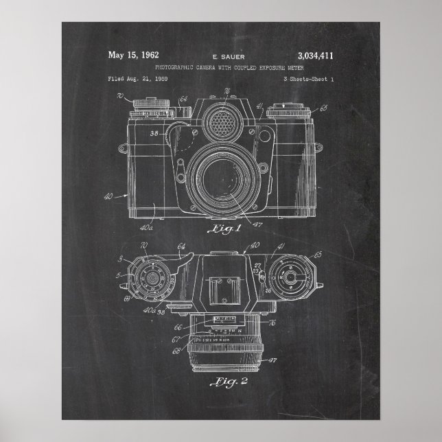 Camera Patent Poster (Front)