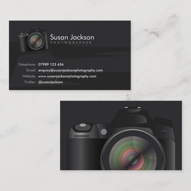 Camera Photographers Business Card (Front/Back)