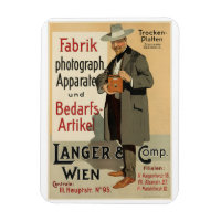 Camera Photography Ad, Vienna, Austria Vintage Pos