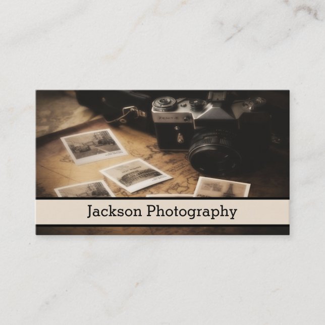 Camera Photography Business Card (Front)