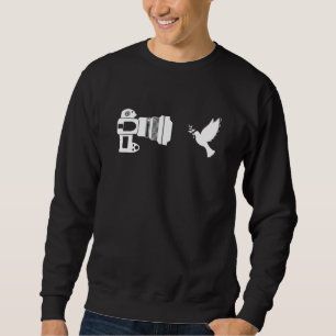 Camera Pigeon Bird Watching Ornithologist Birds Sweatshirt
