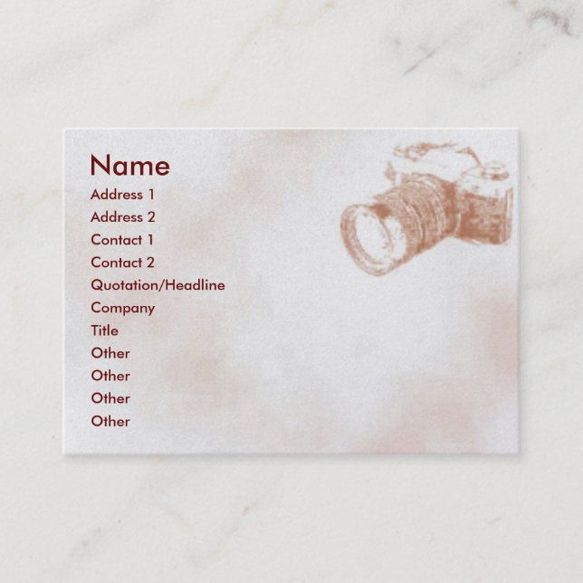 Camera Profile Card (Front)