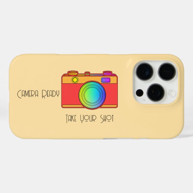 Camera Ready Take Your Shot Beige         Case-Mate iPhone Case (Back (Horizontal))