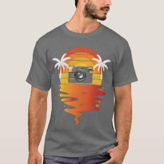 Camera shirt retro sunset 70s vintage photographer