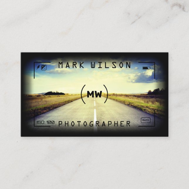 Camera viewfinder cover business card (Front)