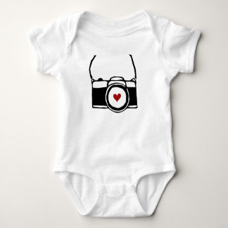 Camera with Strap Photographer Baby Bodysuit