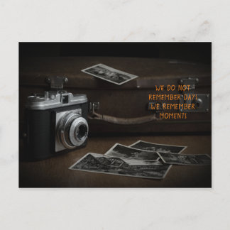 Camera with Suitcase Postcard